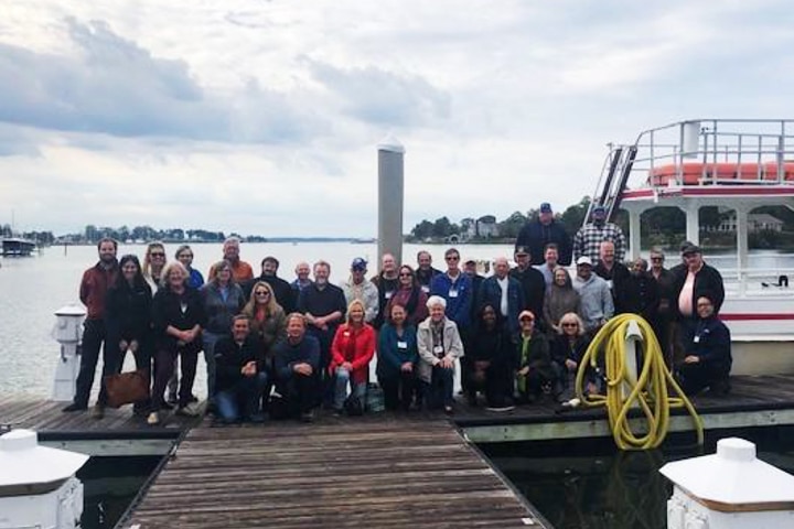 Participants of the Wandering Virginia's Waterways tour, 2019. Photo provided by the Alliance for the Chesapeake Bay.