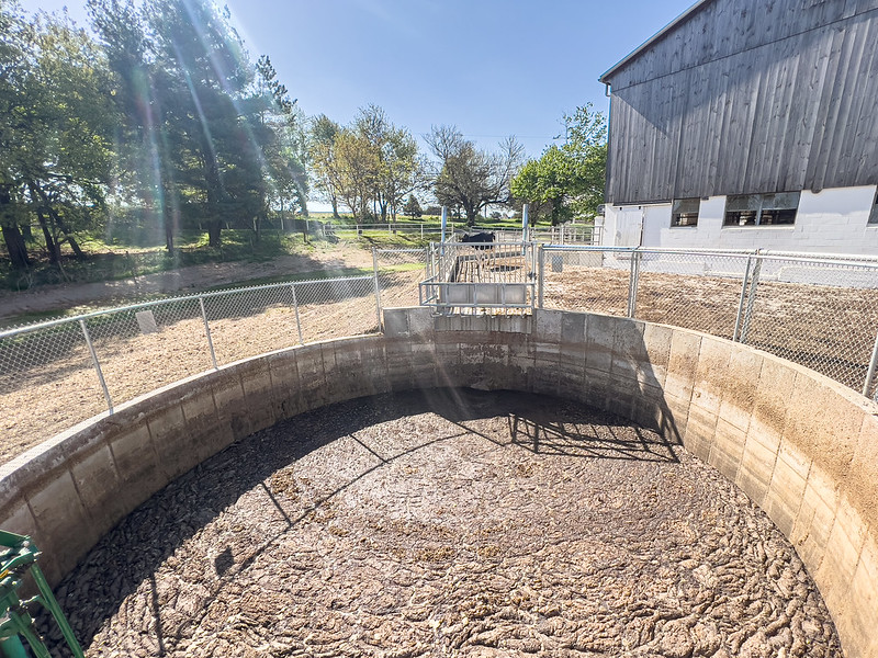 Here, you can see the increased manure storage capacity and proximity to the improved barnyard, making it easier for the farmer to contain and utilize the manure.