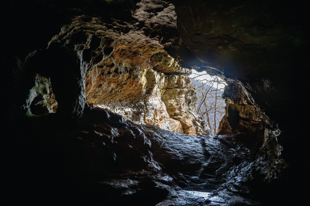 a cave entrance