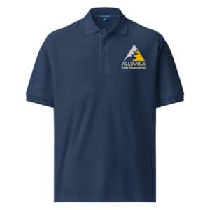 Alliance Logo Cotton-Poly Blend Unisex Polo – Navy